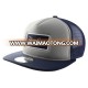 Hongxiong hat factory wholesale plain men's flat 5 panel foam mesh snapback cap