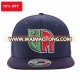 Discounted Virginia Embroidery Navy Blue Snapback Hats Hook OEM ODM