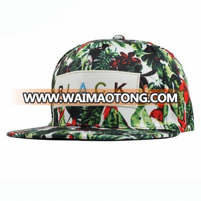 Promotional New Style Popular Flower Snapback Cap Cheap Hip Hop Floral Casquette